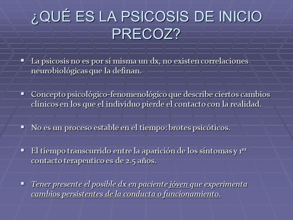 PSICOSIS DE INICIO PRECOZ ppt descargar Autoeficacia en Pacientes Psicoticos | Schizophrenia